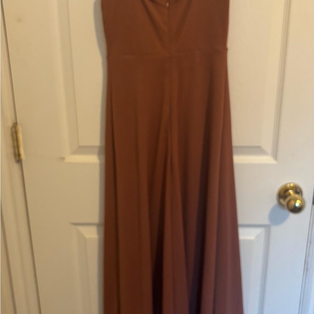 Birdy Grey Strapless Brown Dress